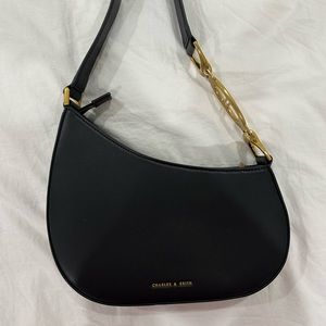 Charles & Keith black purse